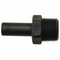 3/8" Stem OD x 3/8" MNPTF Black Polypropylene Stem Adapter