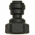 1/4" Tube OD x 1/8" FNPTF Black Polypropylene Female Adapter
