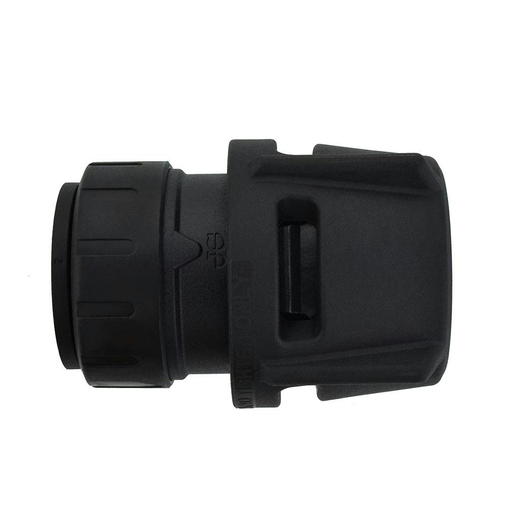 3/4" CTS x 1" NPS Black UV Polysulfone Female Connector