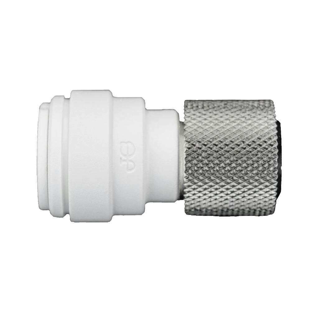 1/4" Tube OD x 9/16"-24 UNEF Polypropylene/Brass Female Connector