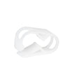 White 1 Position Acetal Tubing Clamp for Tubing up to 0.25" OD