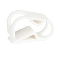 White 12 Position Polyester Tubing Clamp for Tubing up to 0.75" OD