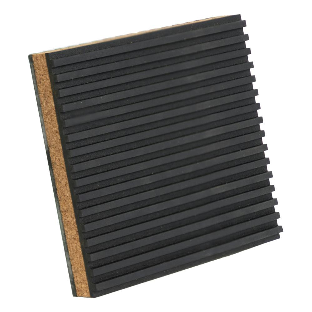 7/8" x 4" x 4" Rubber & Cork Anti-Vibration Pad