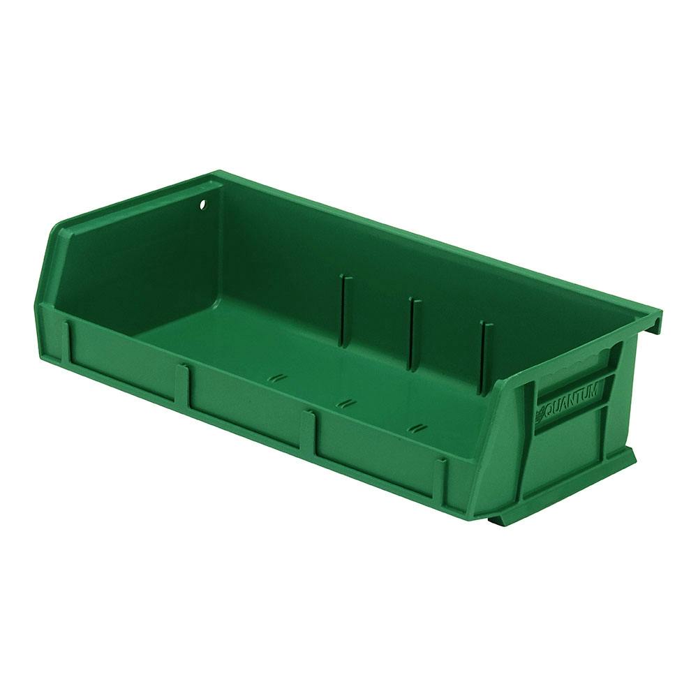Green Quantum® Ultra Series Stack & Hang Bin - 5-3/8" L x 11" W x 3" Hgt.