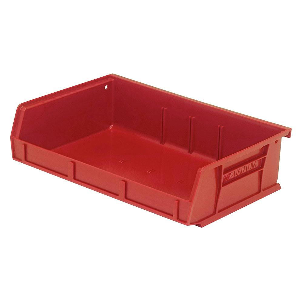 Red Quantum® Ultra Series Stack & Hang Bin - 7-3/8" L x 11" W x 3" Hgt.