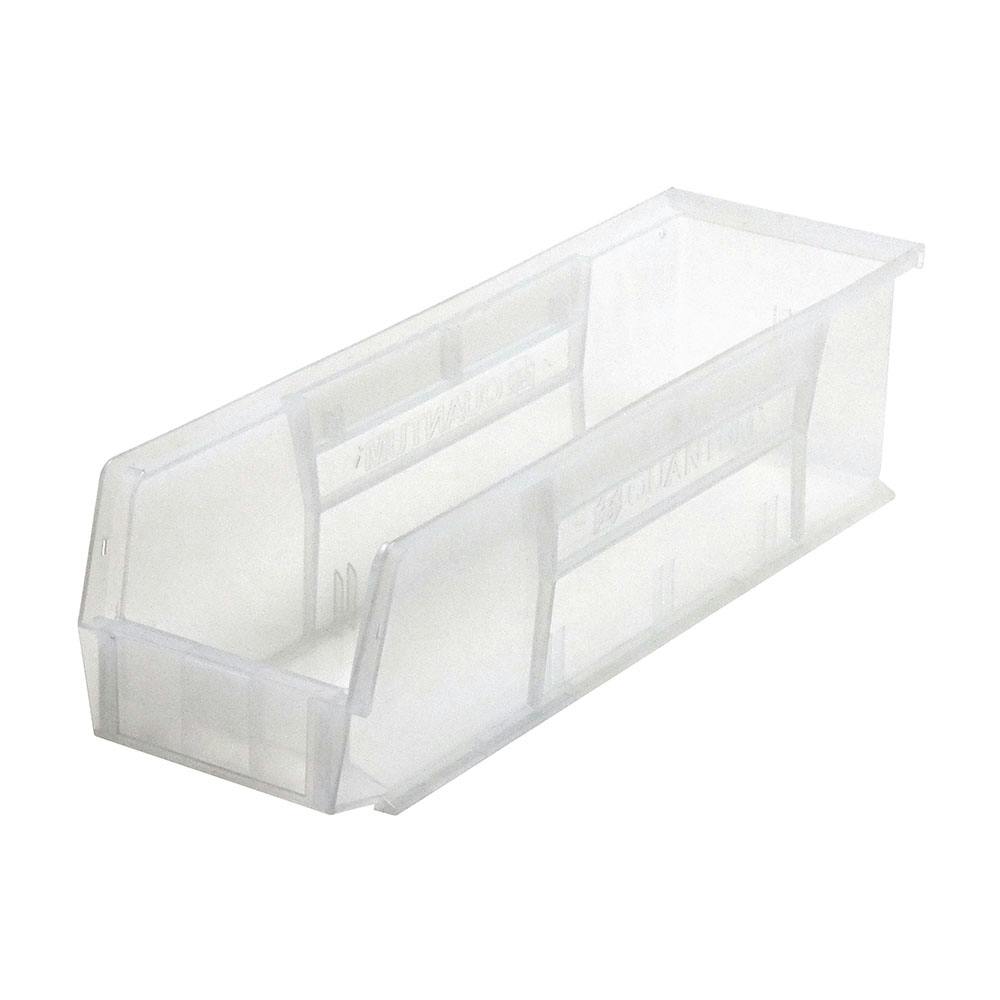Quantum® Clear-View Ultra Series Stack & Hang Bin - 18" L x 5-1/2" W x 5" Hgt.