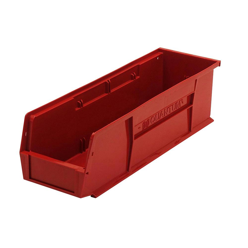 Red Quantum® Ultra Series Stack & Hang Bin - 18" L x 5-1/2" W x 5" Hgt.
