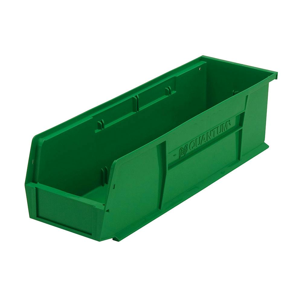 Green Quantum® Ultra Series Stack & Hang Bin - 18" L x 5-1/2" W x 5" Hgt.