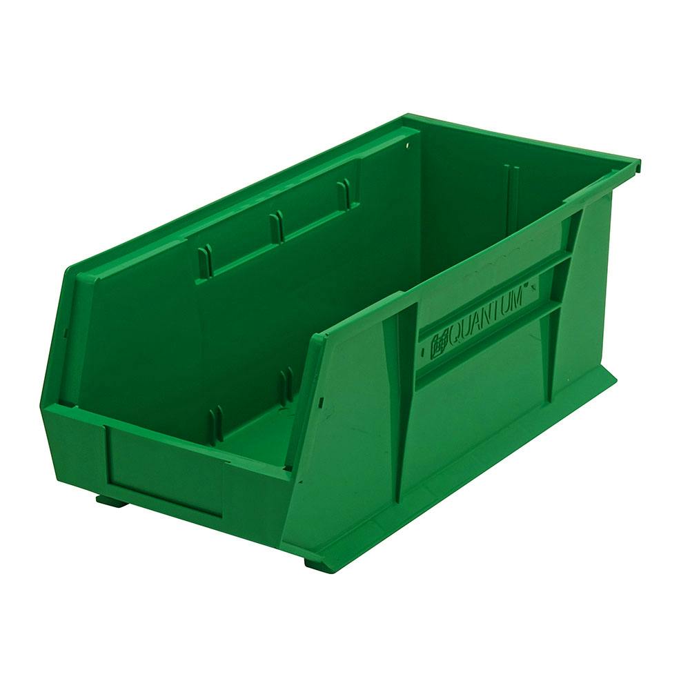 Green Quantum® Ultra Series Stack & Hang Bin - 18" L x 8-1/4" W x 7" Hgt.