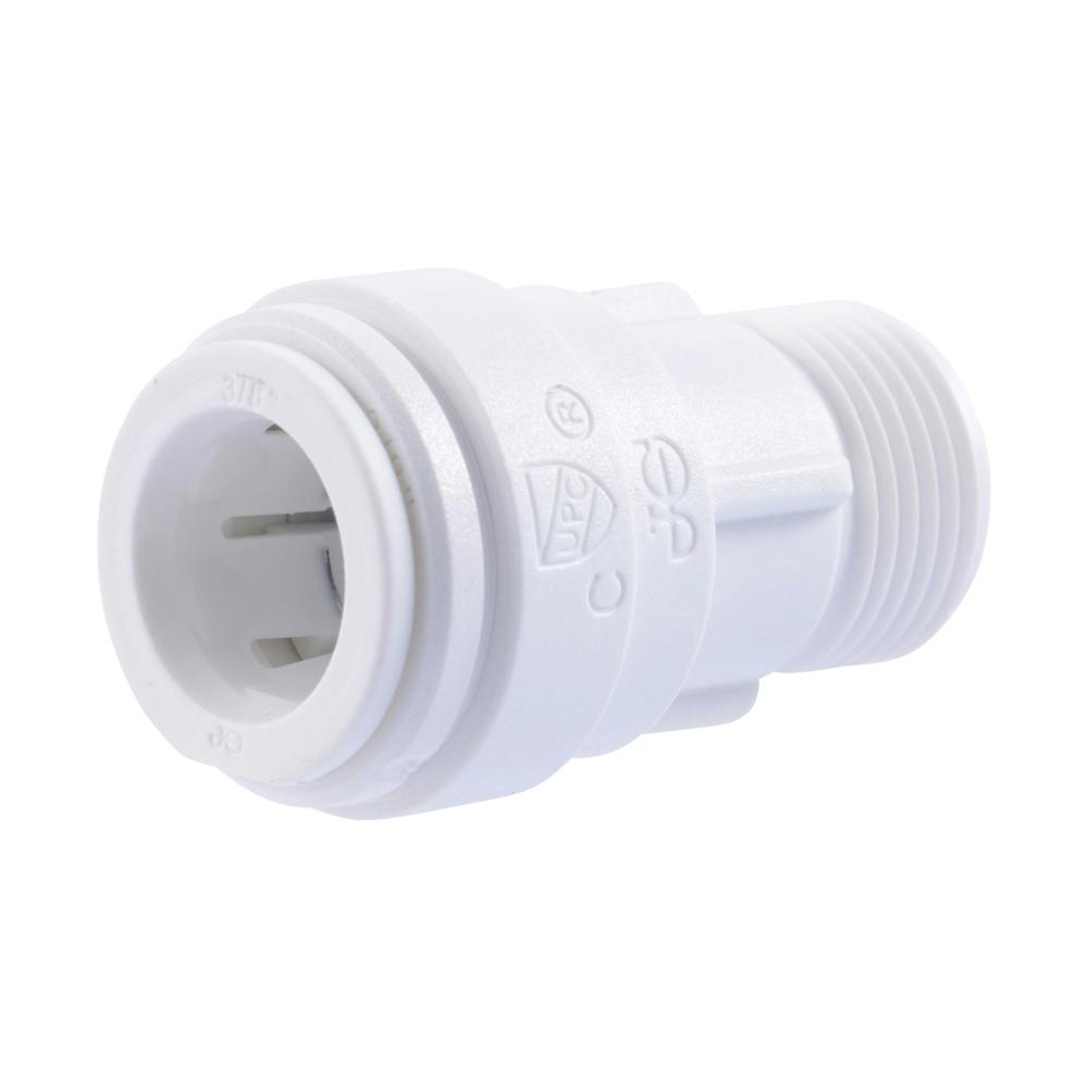 3/8" OD x 3/8" UNEF Polysulfone Male Compression Connector
