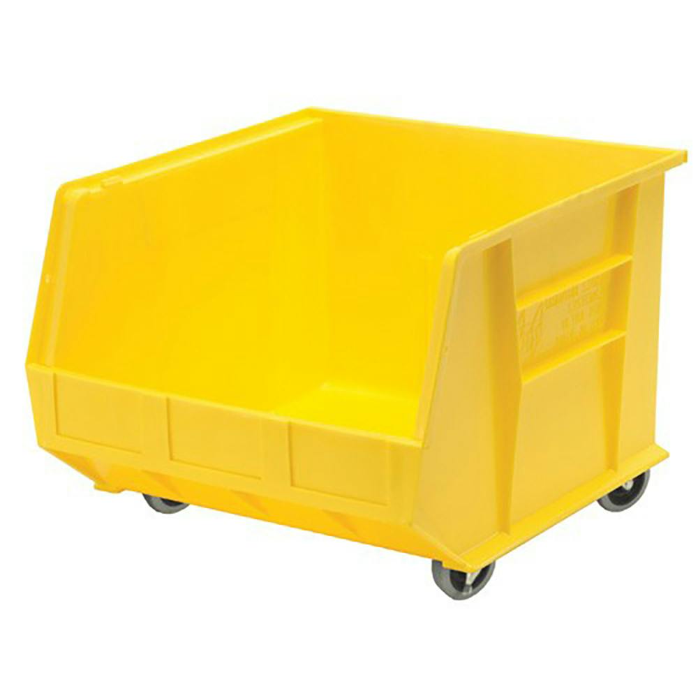 Yellow Quantum® Ultra Series Mobile Stack & Hang Bin - 18" L x 16-1/2" W x 11" Hgt.