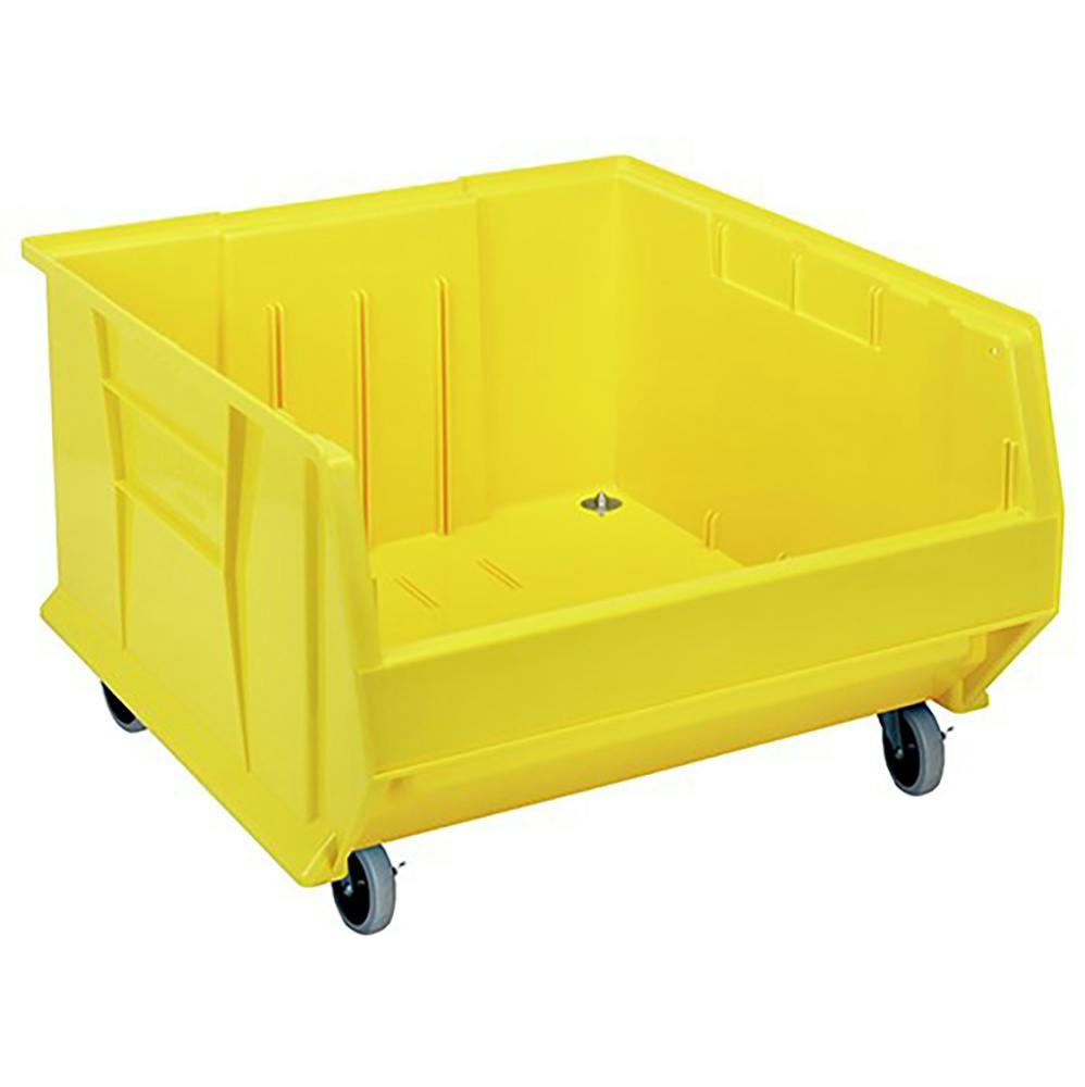Yellow Quantum® HULK Mobile Bin - 23-7/8" L x 22-1/2" W x 12" Hgt.