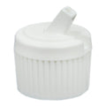 20/410 White Polypropylene Flip-Top Dispensing Cap
