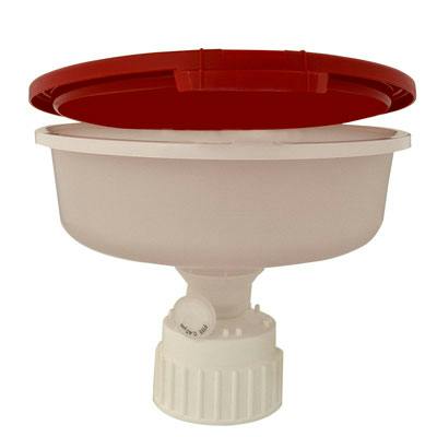 10" Nalgene™ Safety Waste Funnel with 83B Cap Size