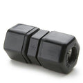 5/8" Nom.Tube OD x 3/8" Nom. Tube OD Black Polypropylene Reducer Union Connector