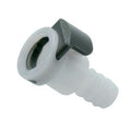 3/8" In-line Hose Barb NSF-Listed APC Series Acetal Female Coupling Body - Straight Thru (Insert Sold Separately)