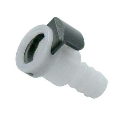3/8" In-line Hose Barb NSF-Listed APC Series Acetal Female Coupling Body - Straight Thru (Insert Sold Separately)