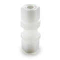 1/4" Nom. Tube OD White Nylon Bulkhead Connector