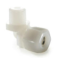 1/2" Nom. Tube OD x 3/8" Male NPTF White Nylon Male Elbow