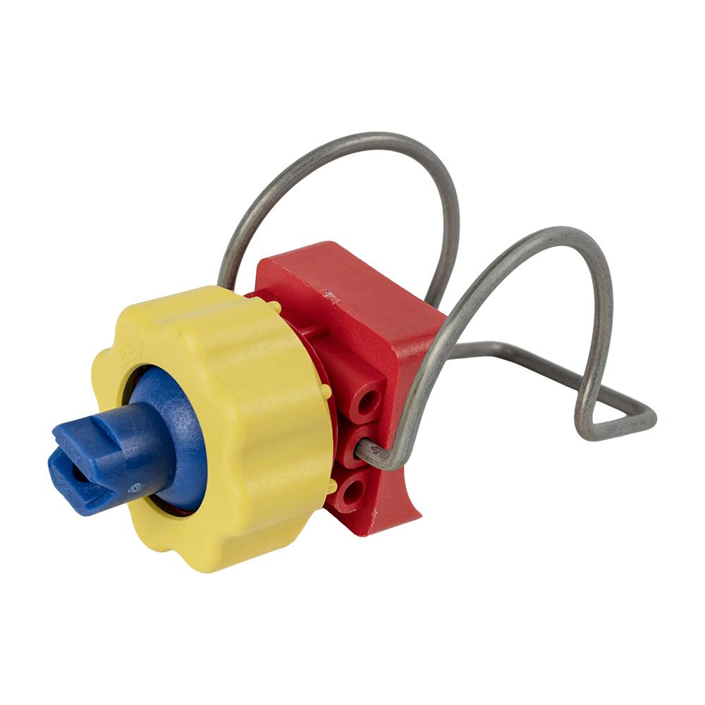 0.183 Orifice, 1-1/2" Pipe Size, Spray on Nozzle with Light Blue Ball Color