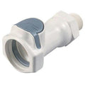 3/4" MNPT HFC 35 Series Polysulfone Male Coupling Body - Shutoff (Insert Sold Separately)