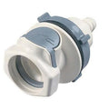 3/4" Hose Barb HFC 35 Series Polysulfone Bulkhead Panel Mount Coupling Body - Shutoff (Insert Sold Separately)