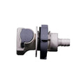 3/8" Hose Barb HFC 35 Series Polysulfone Bulkhead Panel Mount Coupling Body - Straight Thru (Insert Sold Separately)