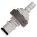 1/4" ID In-Line Hose Barb NS4 Series Polypropylene Non-Spill Coupling Insert (Body Sold Separately)
