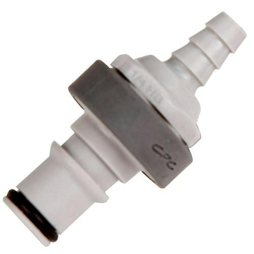1/4" ID In-Line Hose Barb NS4 Series Polypropylene Non-Spill Coupling Insert (Body Sold Separately)