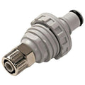 3/8" OD x 1/4" ID Panel Mount Ferruleless NS4 Series Polypropylene Non-Spill Coupling Insert (Body Sold Separately)