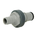 1/2" ID In-Line Hose Barb NS6 Series Polypropylene Non-Spill Insert (Body Sold Separately)