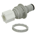 1/2" OD x 3/8" ID Panel Mount NS6 Series Polypropylene Non-Spill Compression Insert (Body Sold Separately)