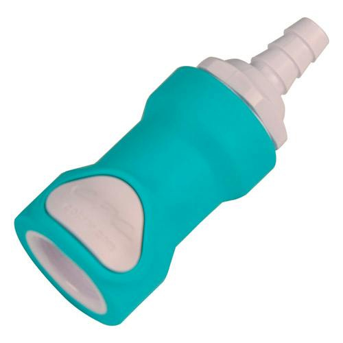 1/4" ID In-Line Hose Barb NS4 Series ABS Non-Spill Coupling Body (Insert Sold Separately)