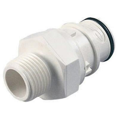 1/2" MNPT HFC 35 Series Polysulfone Coupling Insert - Shutoff (Body Sold Separately)