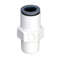 1/4" OD Push-to-Connect x 1/8" MNPTF White Nylon LIQUIfit® Male Connector