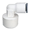 1/4" OD Push-to-Connect x 3/8" MNPTF White Nylon LIQUIfit® Fixed Elbow