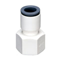 3/8" OD Push-to-Connect x 3/8" FNPTF White Nylon LIQUIfit® Female Connector