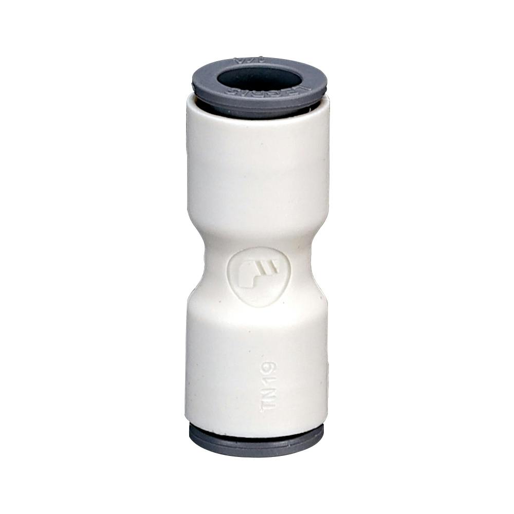 1/4" OD Push-to-Connect x 1/4" OD Push-to-Connect White Nylon LIQUIfit® Union Connector
