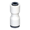 1/4" OD Push-to-Connect x 3/8" OD Push-to-Connect White Nylon LIQUIfit® Union Connector