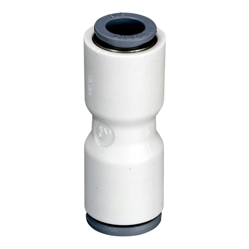 1/4" OD Push-to-Connect x 5/16" OD Push-to-Connect White Nylon LIQUIfit® Union Connector
