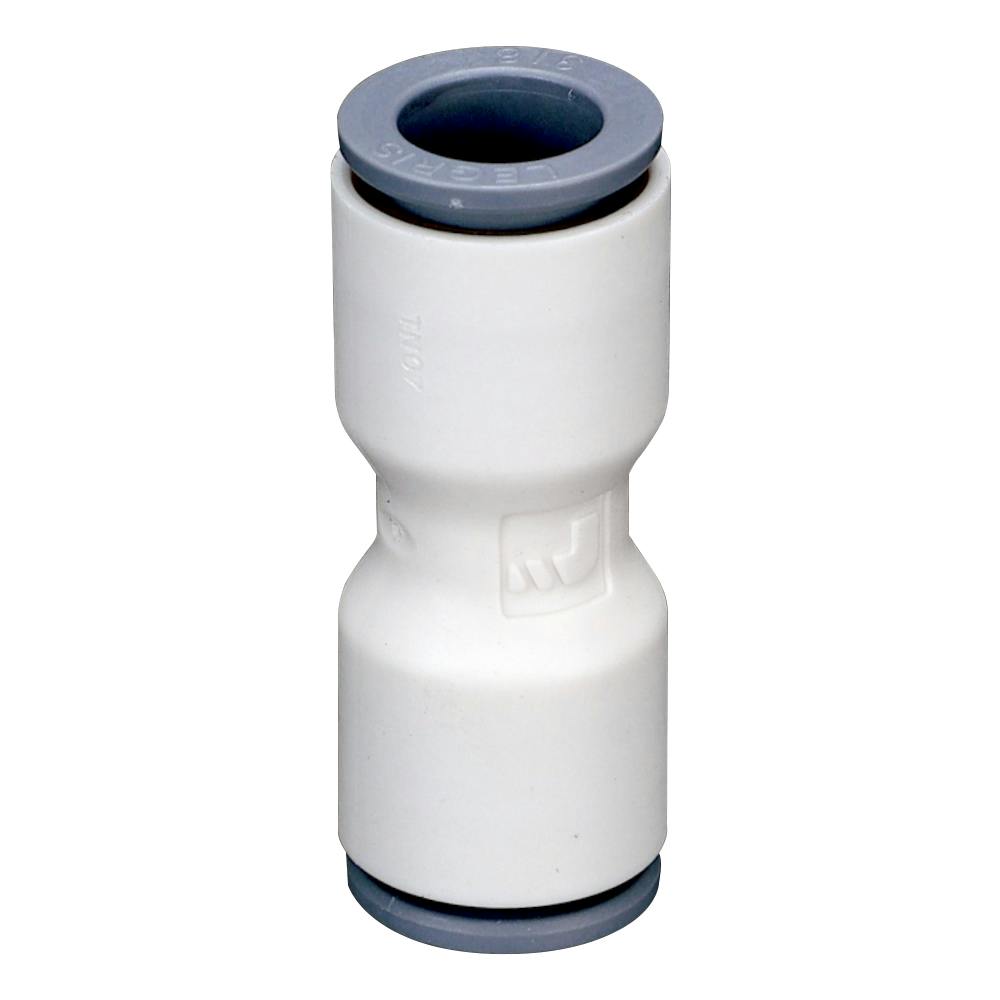 3/8" OD Push-to-Connect x 3/8" OD Push-to-Connect White Nylon LIQUIfit® Union Connector