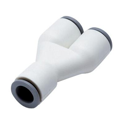 5/16" OD Push-to-Connect x 5/16" OD Push-to-Connect x 5/16" OD Push-to-Connect White Nylon LIQUIfit® Union Y