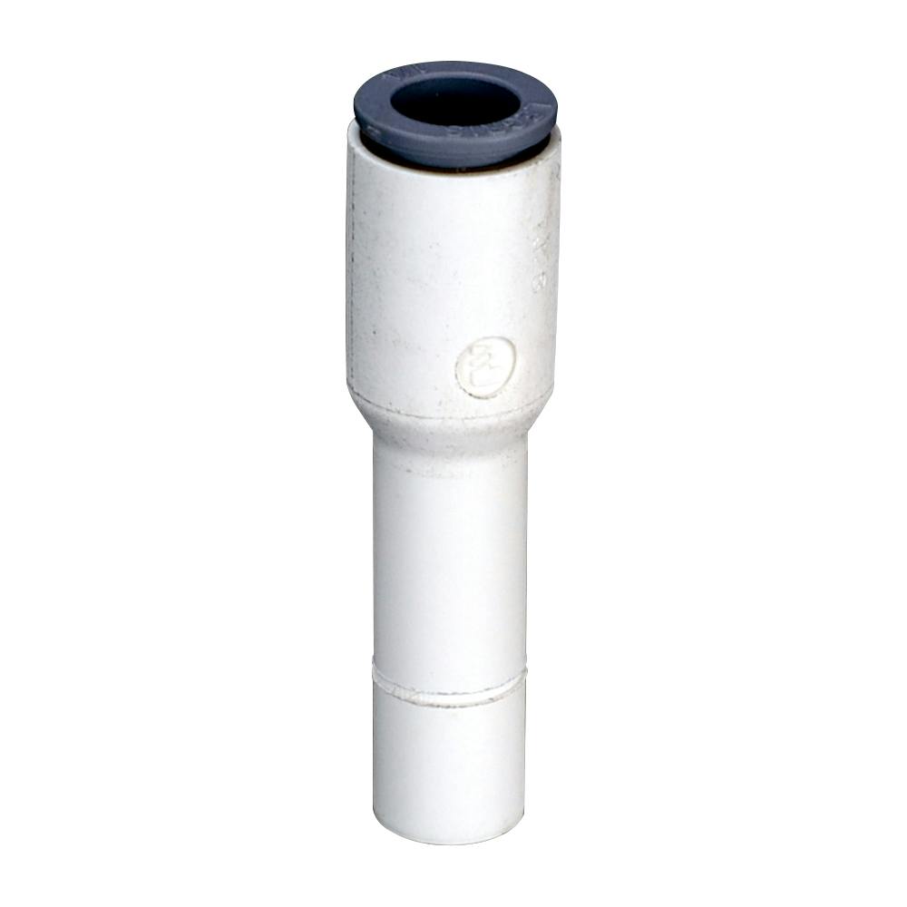 1/4" OD Push-to-Connect x 5/16" OD Stem White Nylon LIQUIfit® Stem Reducer