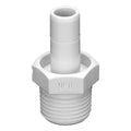 3/8" OD Stem x 3/8" MNPTF White Nylon LIQUIfit® Stem Adapter