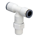 1/4" OD Push-to-Connect x 1/8" MNPTF White Nylon LIQUIfit® Swivel Branch Tee
