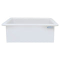 30 Gallon Natural LLDPE Rectangular Tamco® Heavy-Duty Tank with External Flange - 30" L x 24" W x 12" Hgt. (Cover Sold Separately)