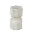 3/8" OD Compression x 3/8" FNPT Polypropylene JACO Female Connector with Plastic Gripper
