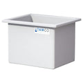 70 Gallon Natural LLDPE Rectangular Tamco® Heavy-Duty Tank with External Flange - 30" L x 24" W x 24" Hgt. (Cover Sold Separately)
