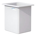105 Gallon Natural LLDPE Rectangular Tamco® Heavy-Duty Tank with External Flange - 30" L x 24" W x 36" Hgt. (Cover Sold Separately)