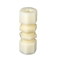 1/4" OD Compression x 1/4" OD Compression Kynar® PVDF JACO Bulkhead Union with Plastic Gripper